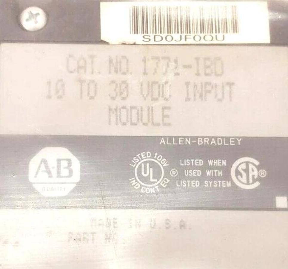 New Allen Bradley 1771-IBD Input Module 10-30VDC - No Box