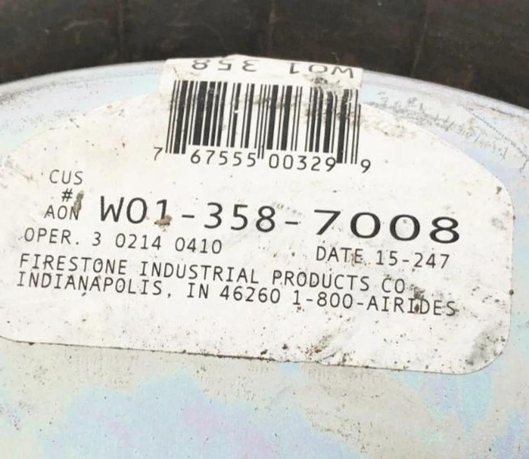 New Firestone W01-358-7008 Air Spring Single Conv. 19B 2BN 1/4NPT OFF - No Box