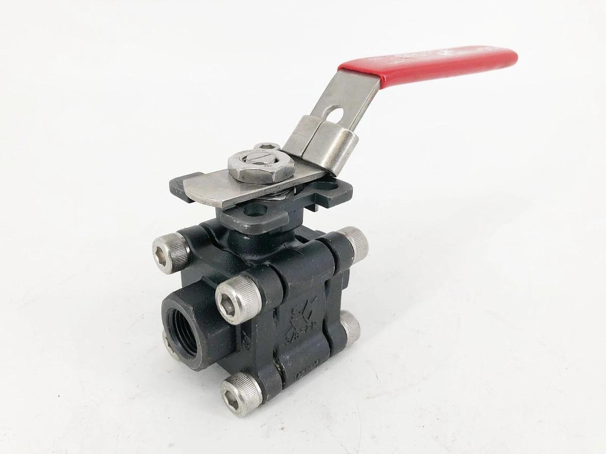 New Sesto Valves M32N-0R-C60F-L Ball Valve 3/8" 2000WOG B16.34 - No Box