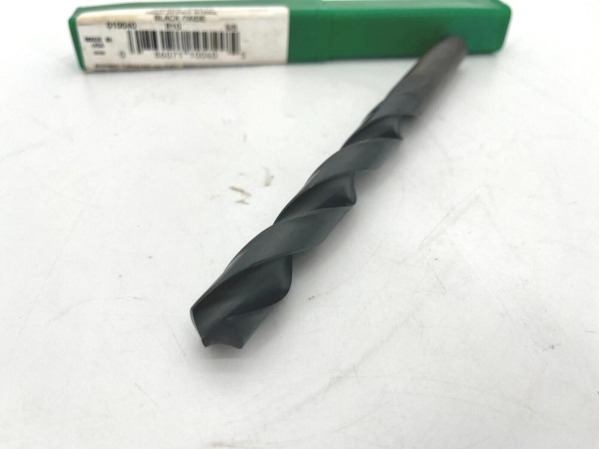 Precision Twist 010040 Drill Bit R10 5/8" Jobber Length Black Oxide