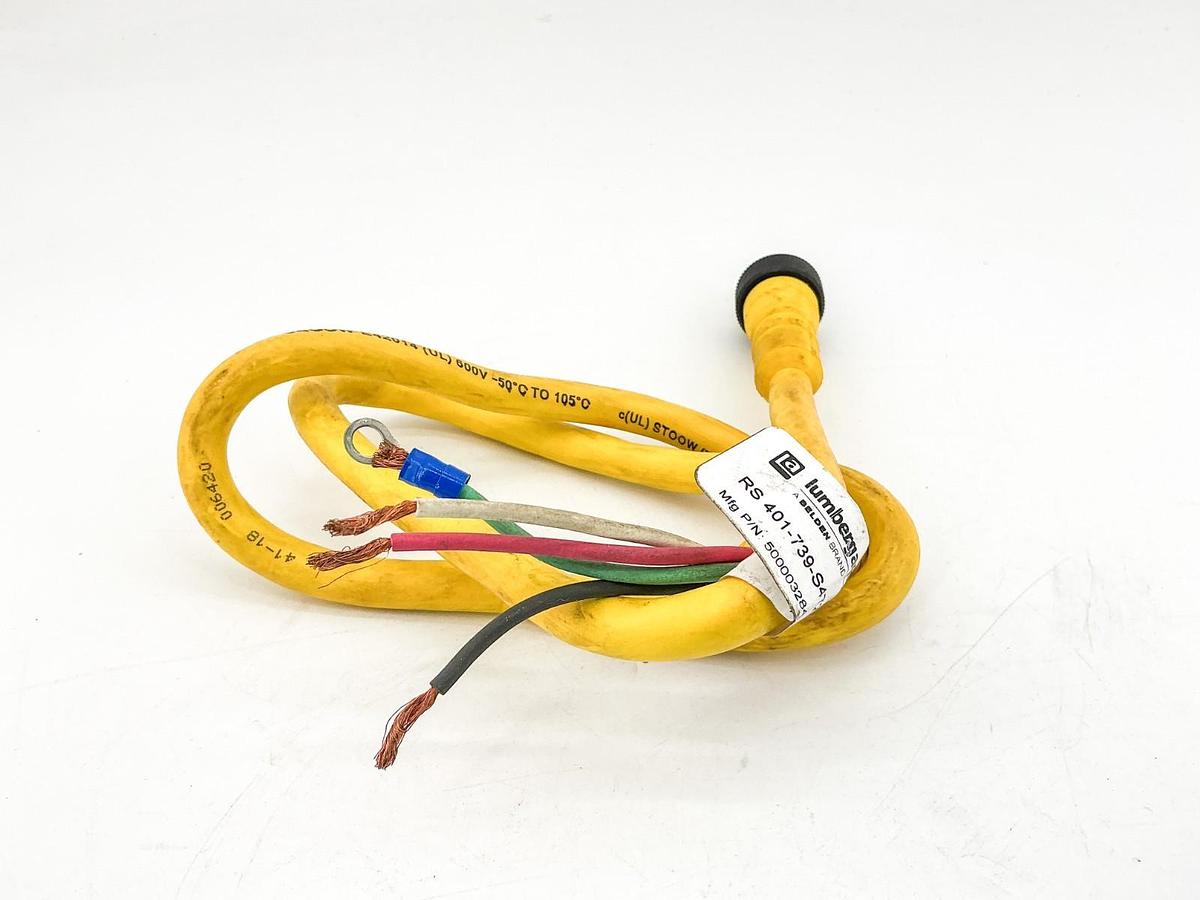 New Lumberg RS 401-739-S4722/3F Cordset 4Wire 600V 500003284 - No Box