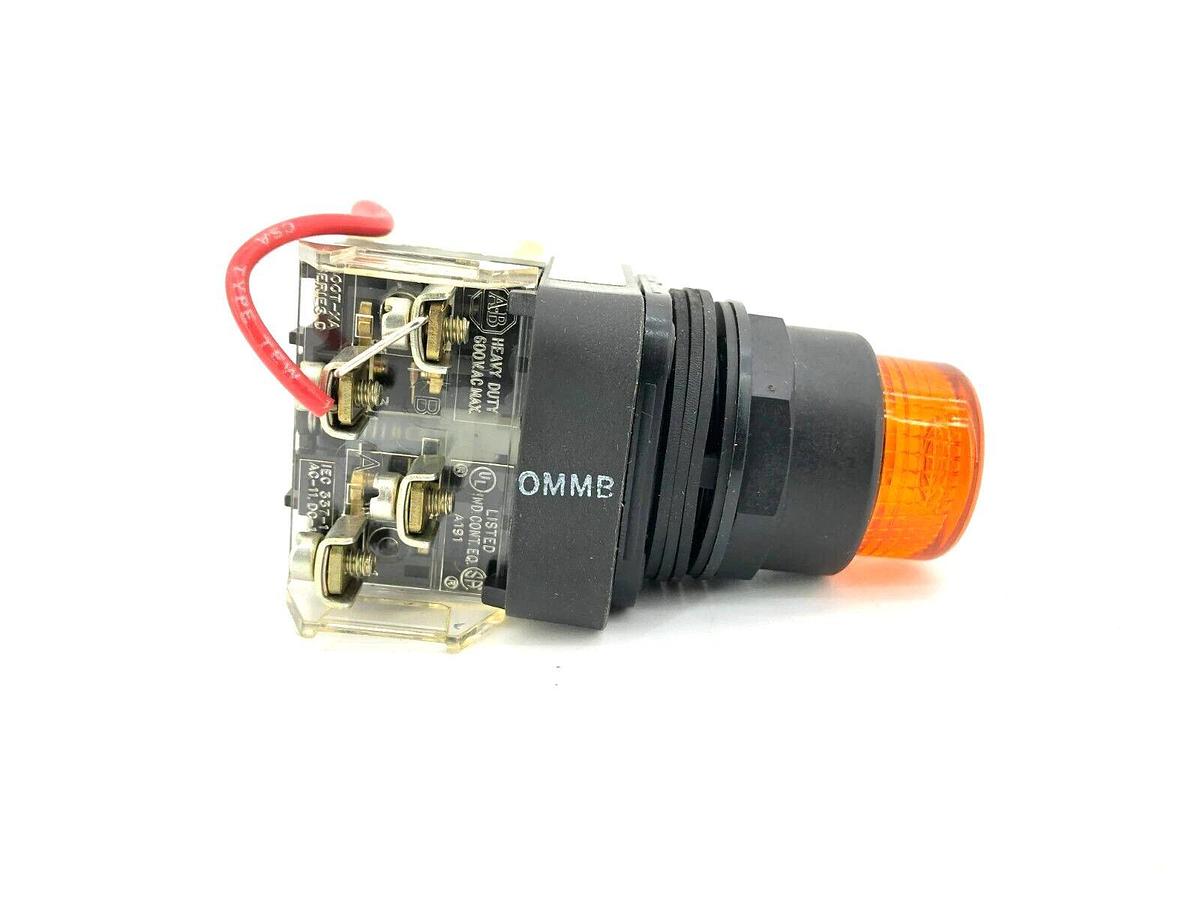 New Allen Bradley 800H-QRT10A Pilot Light Ser. F