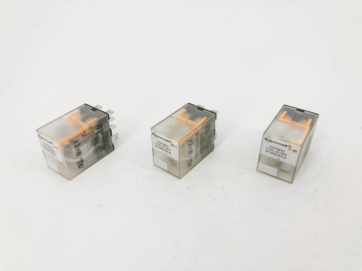 Lot of 3 New Magnecraft 782XBXC Relays 6VDC Coil W78RCSX-6