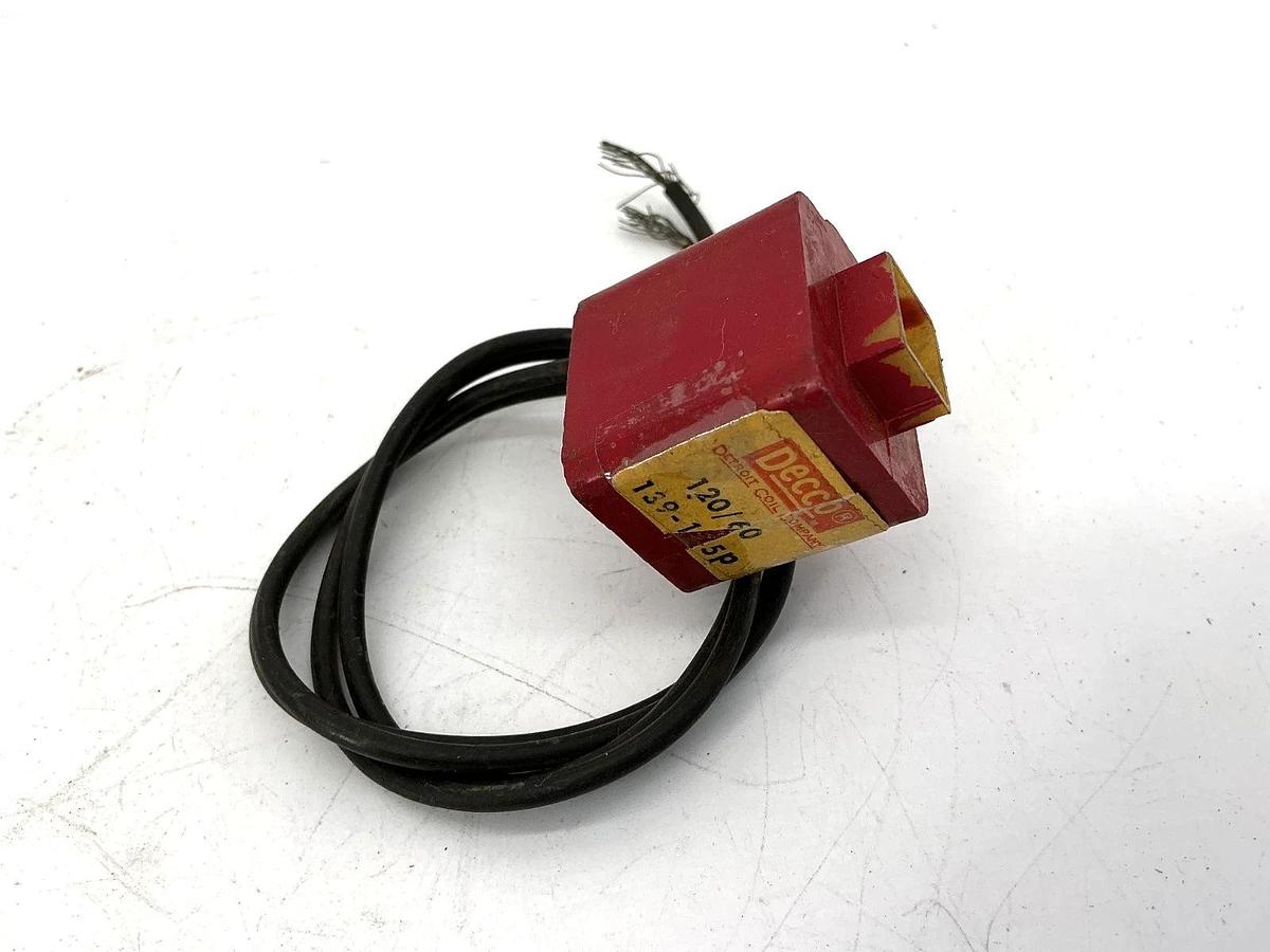 Lot of 2 New Decco 139-145P Solenoid Coil 2-Wire 115/120VAC 50/60HZ 139145P
