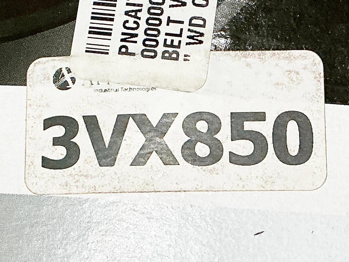 New Lot of 2 Continental 3VX850 Cogged V-Belt 85" OD 0.38Width 1 Rib - No Box