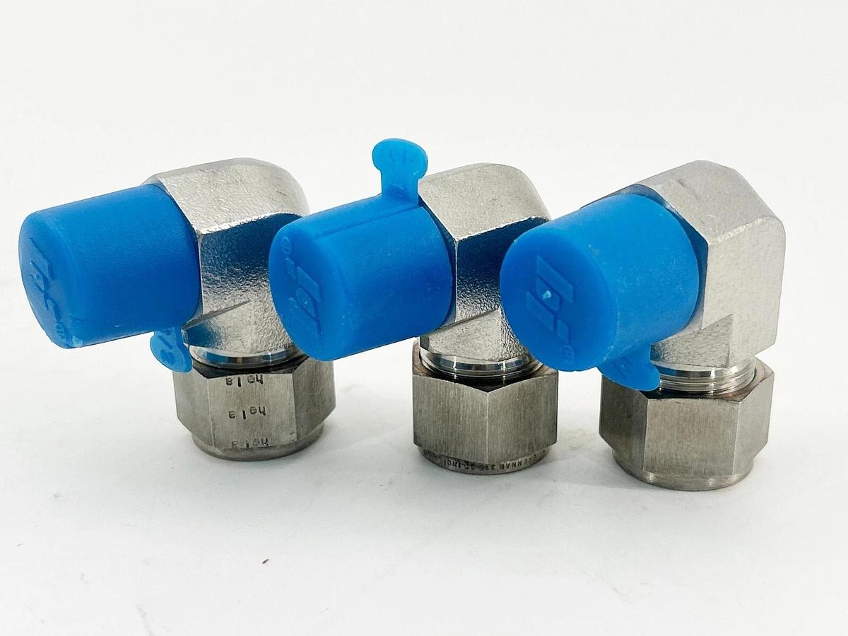 New Box of 3 Brennan Industries N2501-10-08-SS Hydraulic Fitting 10IN-08MNPT