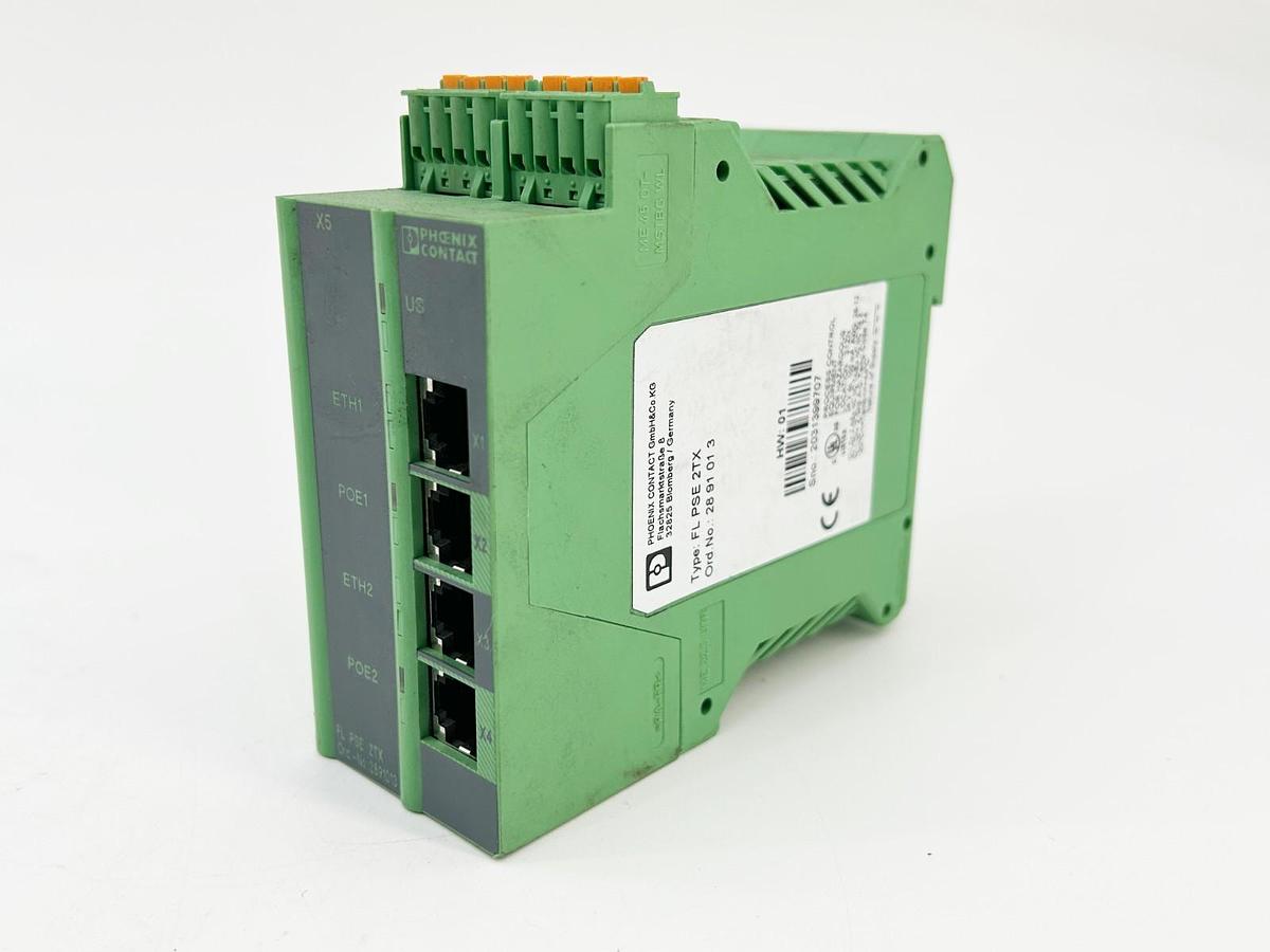 Used Phoenix Controls FL PSE 2TX Ethernet Switch 2 Port 24VDC O POS RJ45 2891013