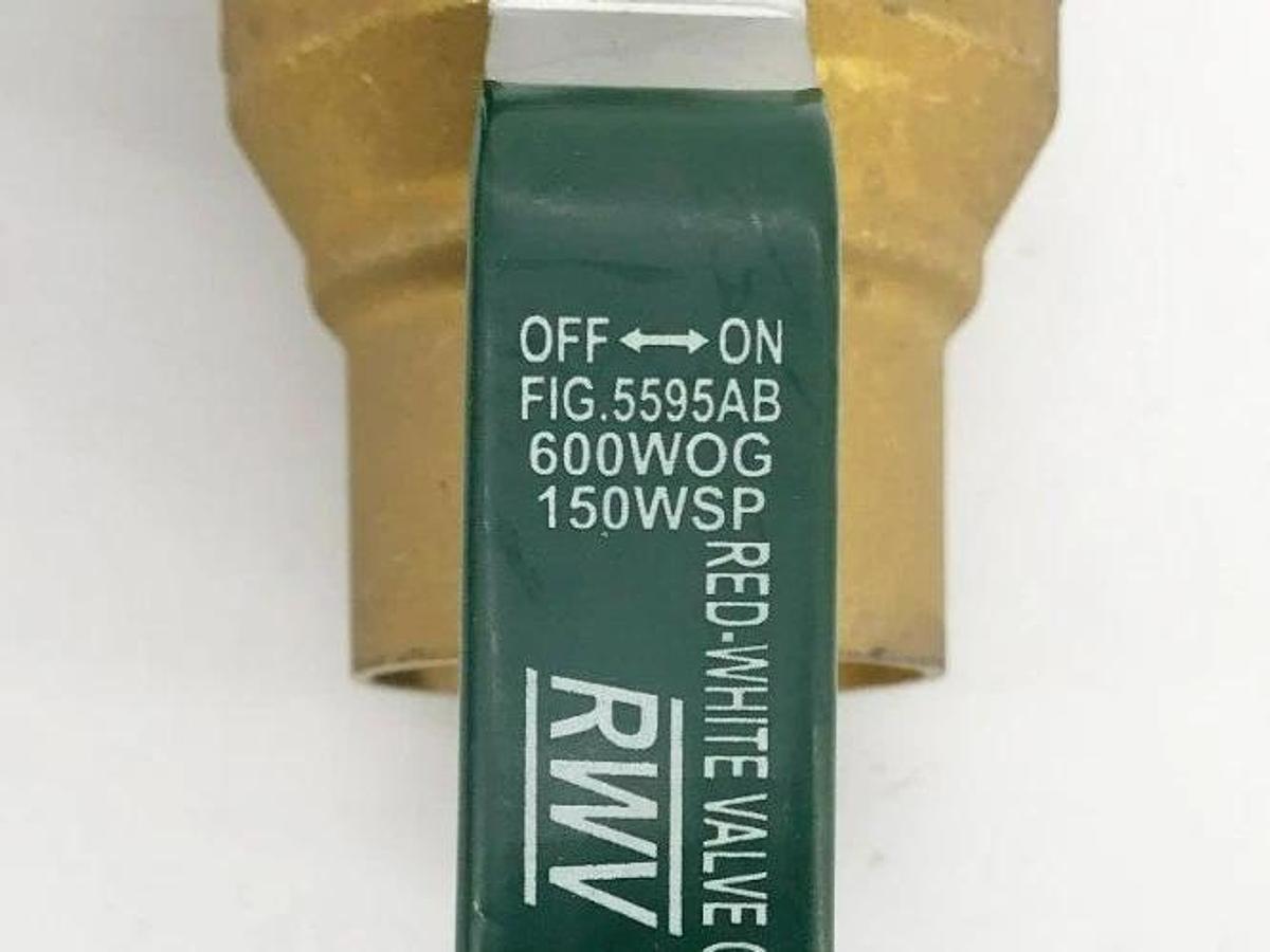New RWV 5595AB 2" Brass Ball Valve 600WOG 150 WSP