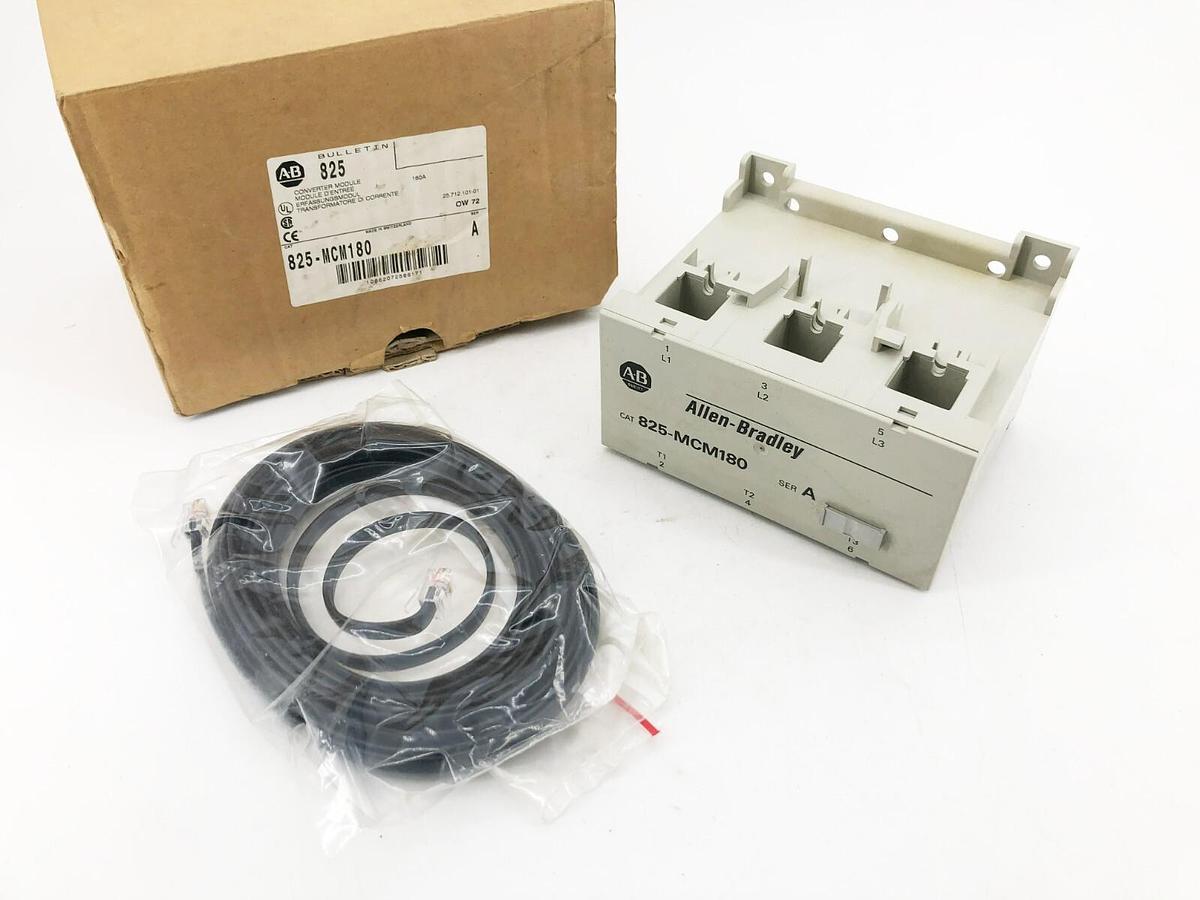 New Allen Bradley 825-MCM180 Ser. A Current Converter Module