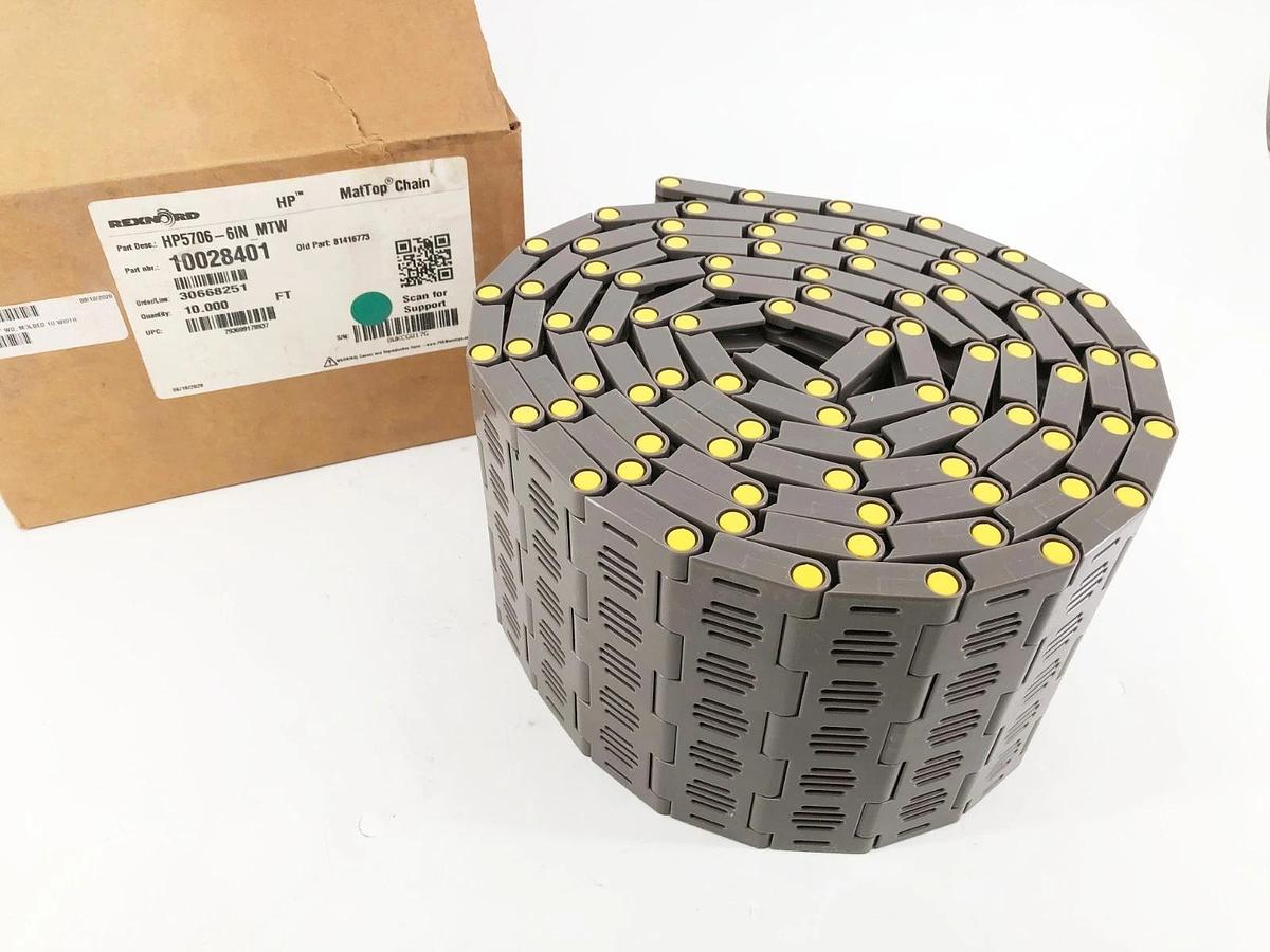 New Rexnord HP5706-6IN MTW MatTop Chain 10 FT. 10028401 81416773