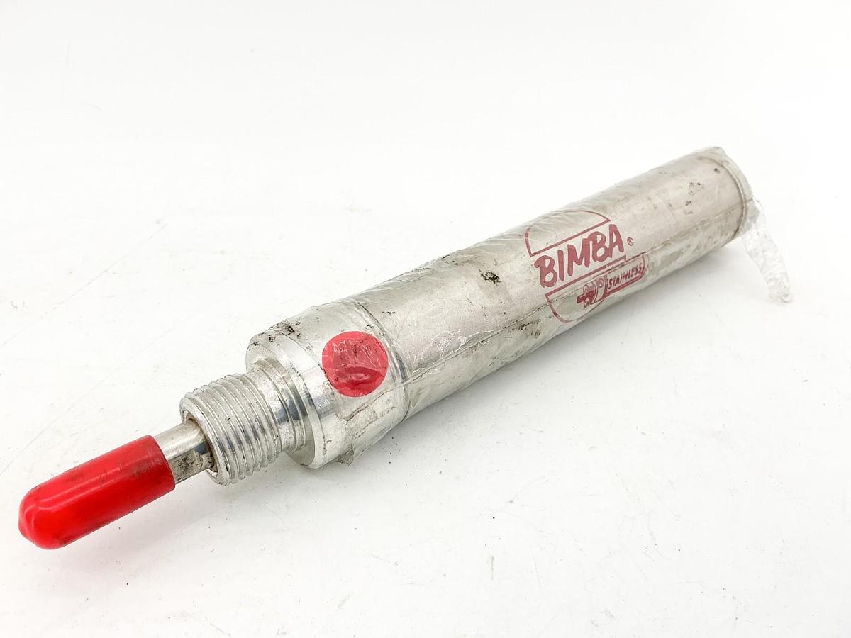 New Bimba MRS-124-D Pneumatic Cylinder 1-1/4" Bore 4" Stroke Stainless Steel
