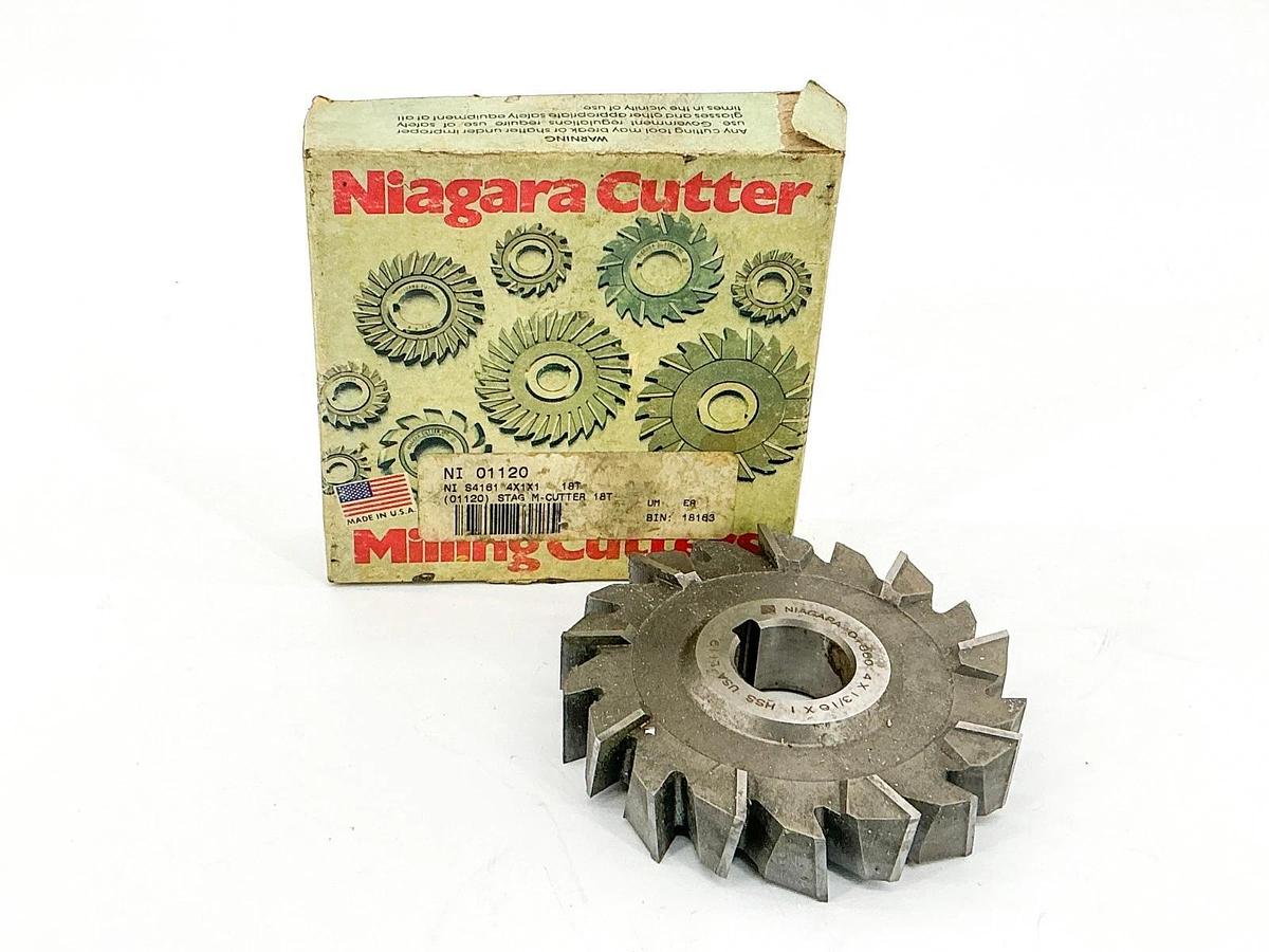 New Niagara Cutter 4X13/16X1 Staggered Tooth Side Mill Cutter 18T NI 01120