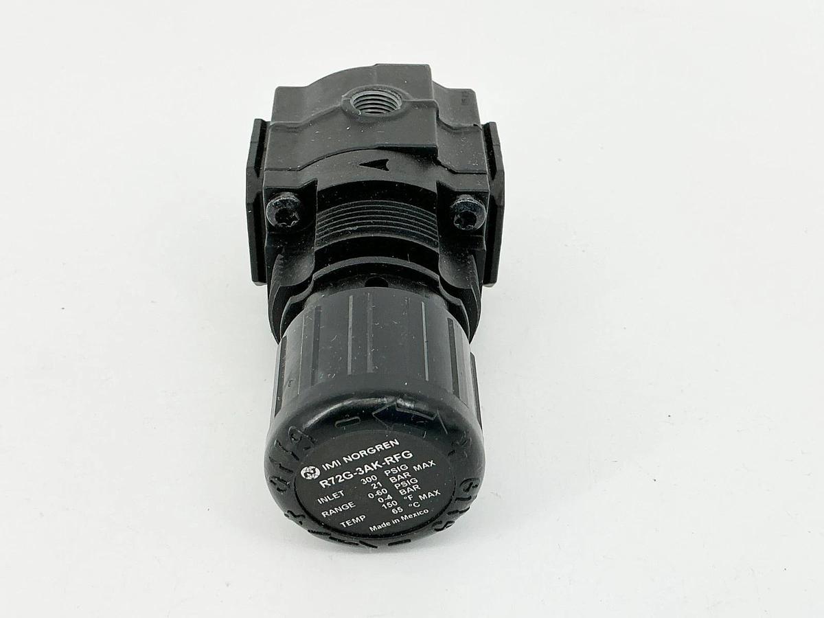 New Norgren R72G-3AK-RFG Pressure Regulator 300PSIG 21Bar 150F