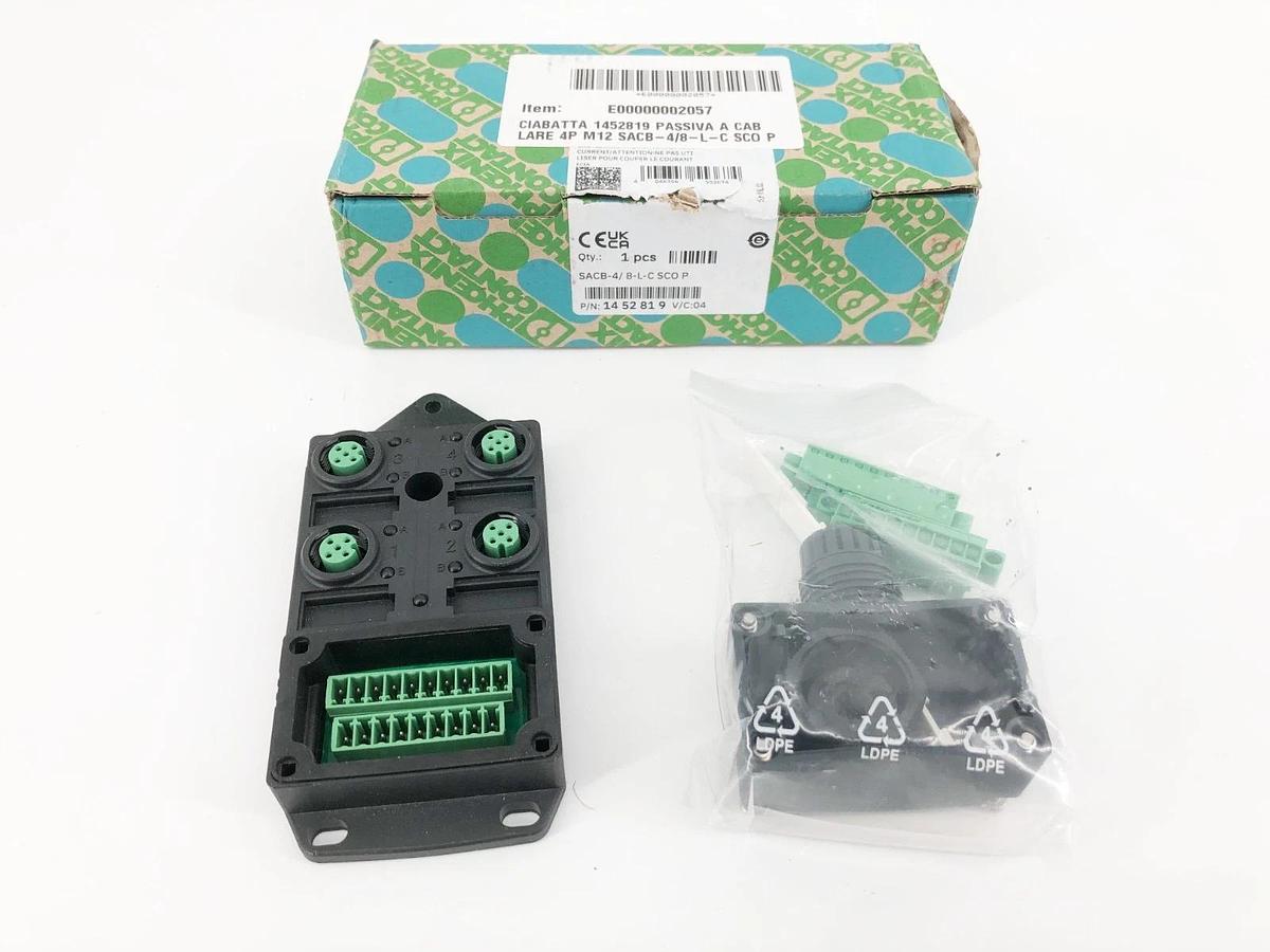 New Phoenix Contact 1452819 Distributor Box SACB-4/8-L-C SCO P