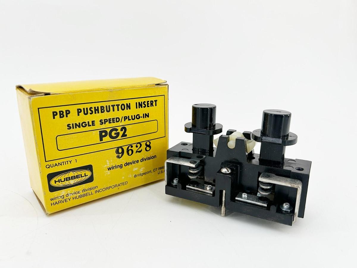 New Hubbell PG2 Pushbutton Insert Single Speed/Plug 480V 6A