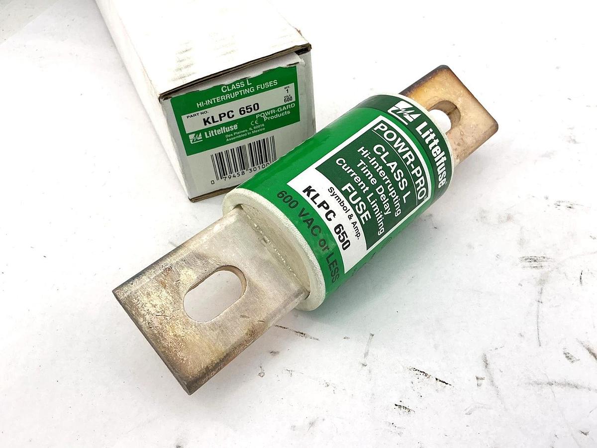 New Littelfuse KLPC-650 Powr-Pro Hi-interrupting Class L Fuse 650A 600V KLPC650