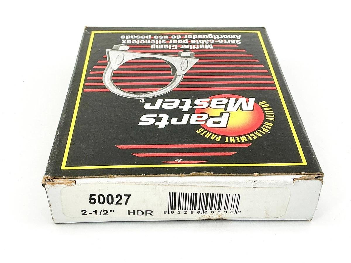 New Lot of 4 Parts Master 50027 Muffler Clamp 2-1/2" HDR