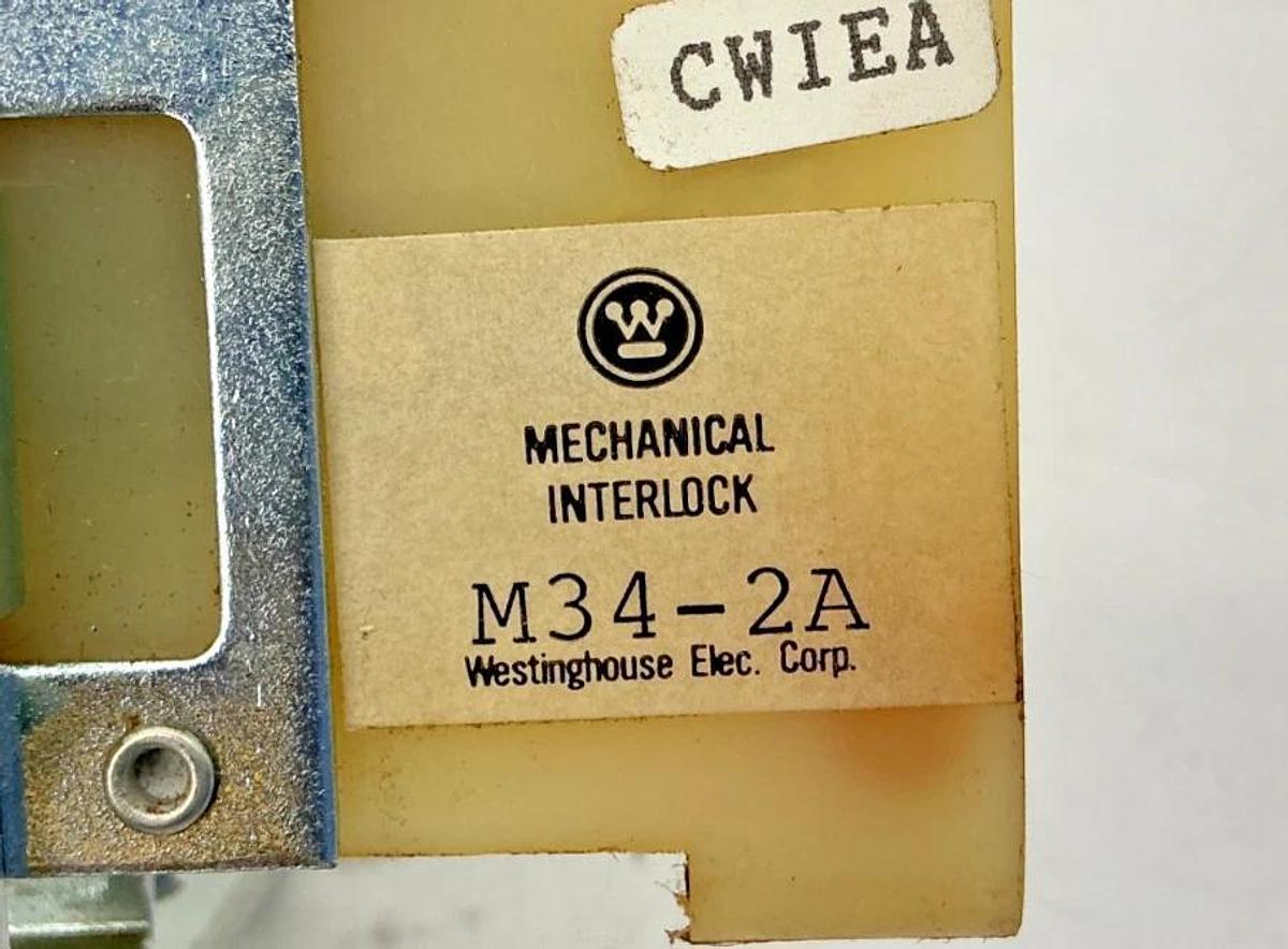 New Westinghouse M34-2A Mechanical Interlock use w/ A/200 Units M342A 1255C91G03