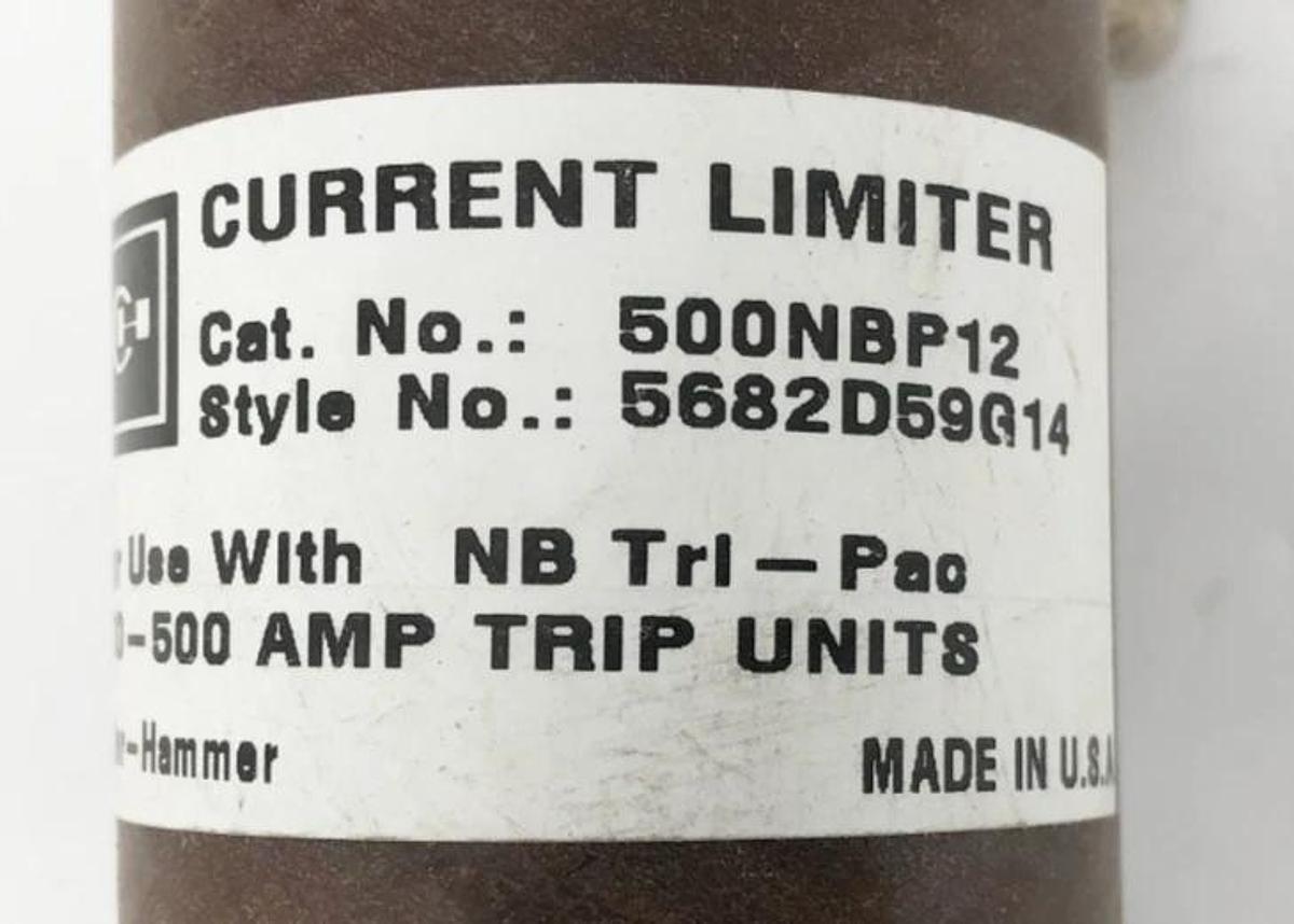 New Cutler Hammer 500NBP12 Tri-Pac Current Limiter 300-500A Style 5682D59G14