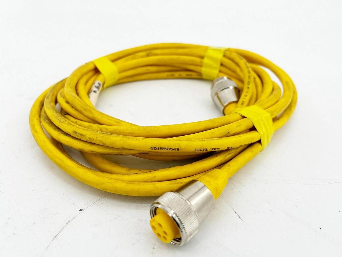Used Turck RSM RKM 50-6M Double Ended Cordset 5Wire 18AWG 6M U2282-2