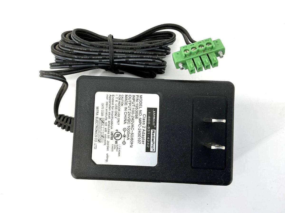 New Jameco EaliaPro 1953698 Class 2 Adapter 110-240VAC 50/60HZ - No Box