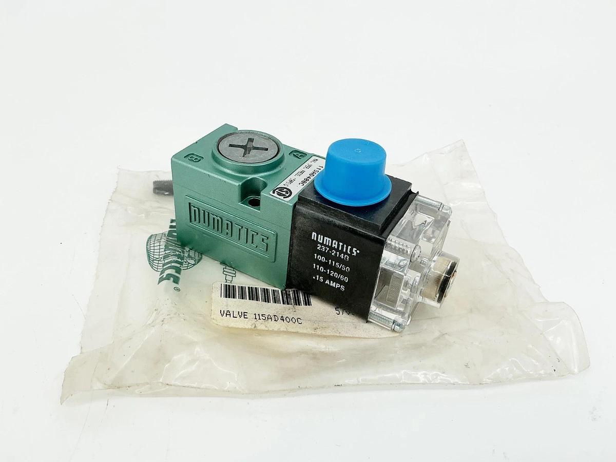 New Numatics 11SAD400B000061 Solenoid Valve 150PSIG -10F-115F 24VDC 6.3W