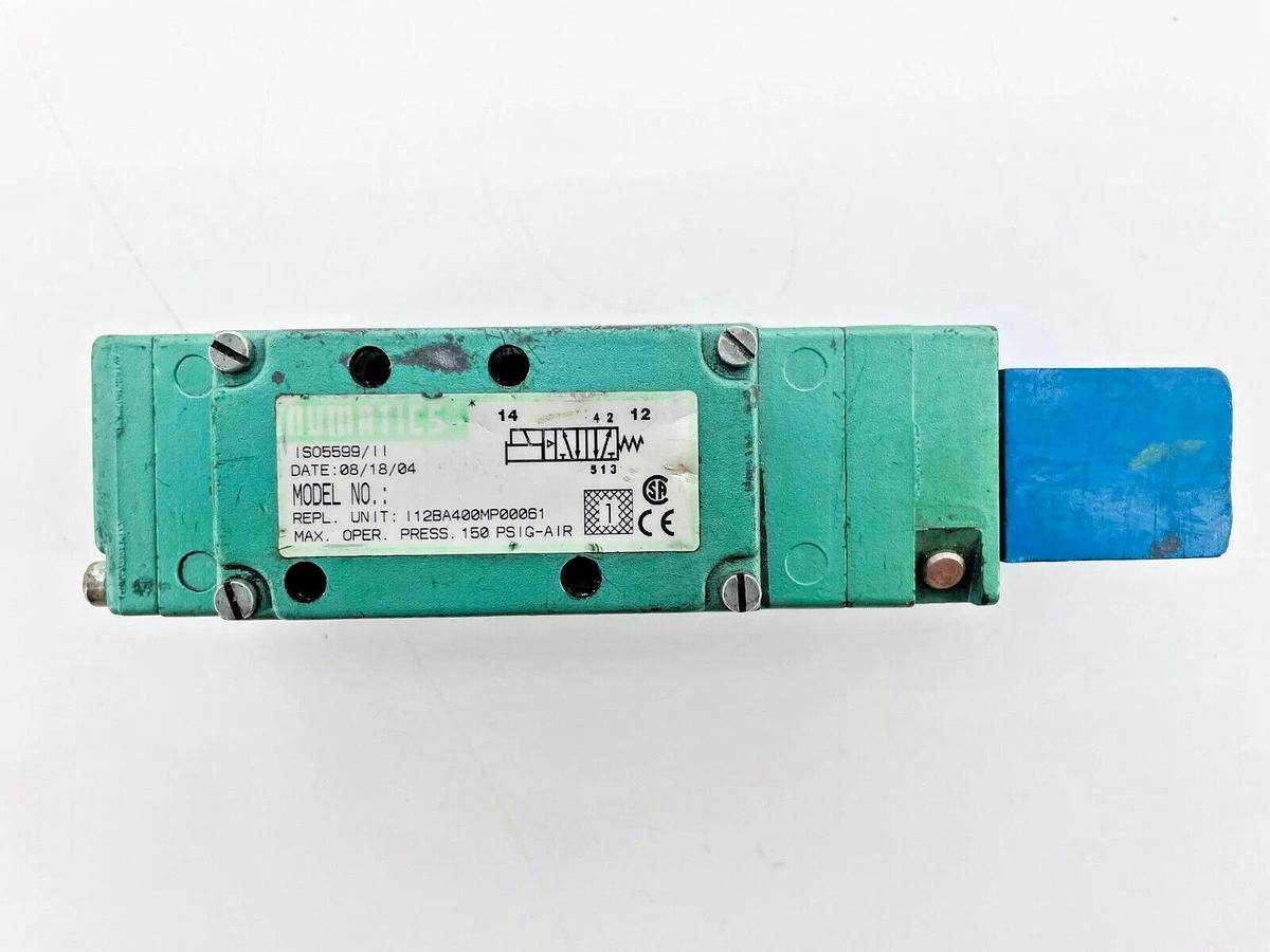 Used Numatics I12BA400MP0061 Pneumatic Solenoid Valve 24V