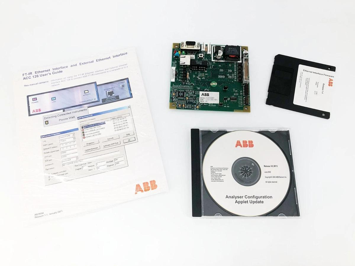 New ABB SEQ5900G Rev 01 FT-IR Ethernet Interface Card with Firmware - No Box