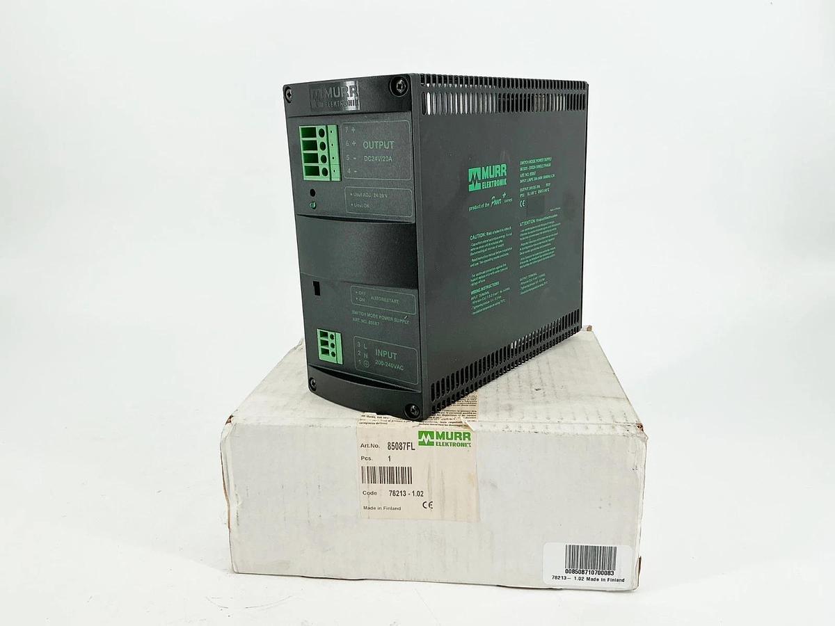 New Murr Elektronic 85087FL Power Module 230/24V 50/60Hz 1PH 4.2A 78213-1.02