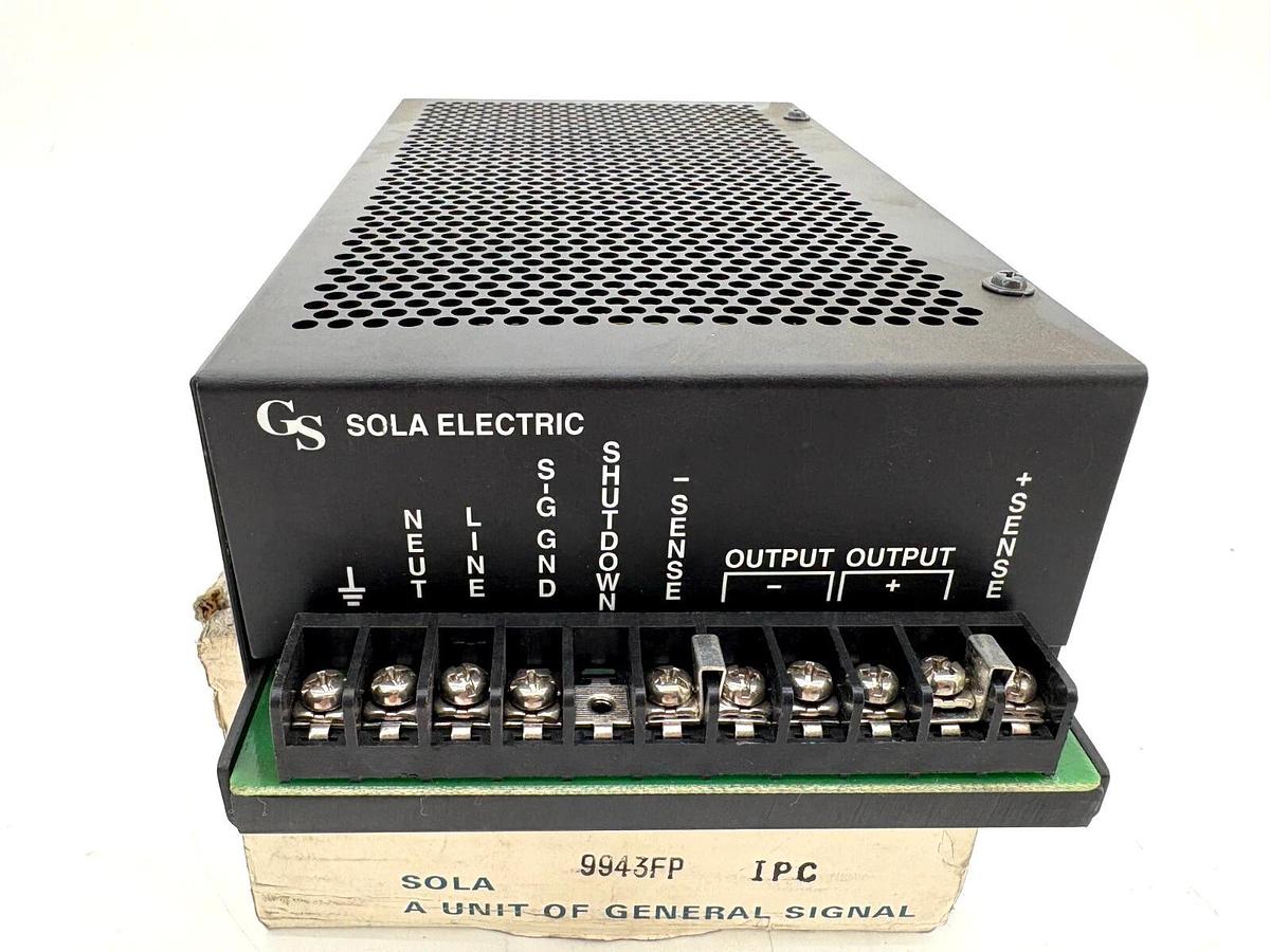 New Sola 86-24-262 Power Supply 24VDC Output 115/230VAC Input