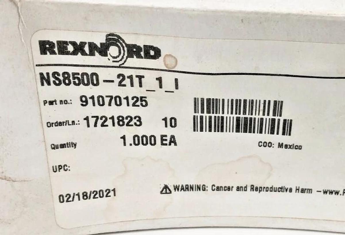 New Rexnord NS8500-21T_1_I Molded Split Sprocket 91070125