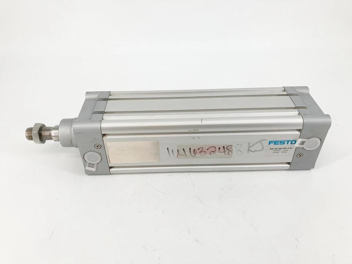 New Festo DNC-80-200-PPV-A-R3 Cylinder 80mm Bore 200mm Stroke 163430 - No Box