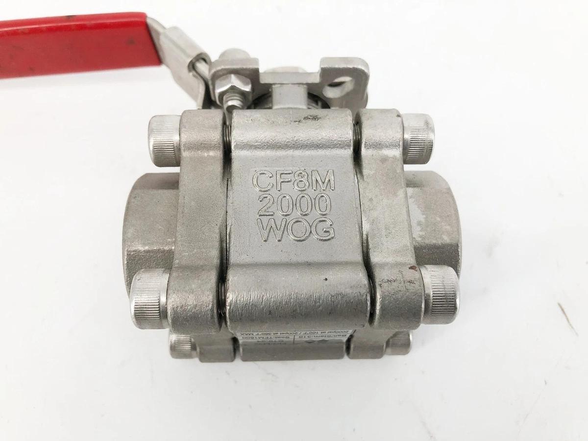 New Sesto Valves M32N-0T-S60F-L Ball Valve 3/4" 2000WOG B16.34 - No Box