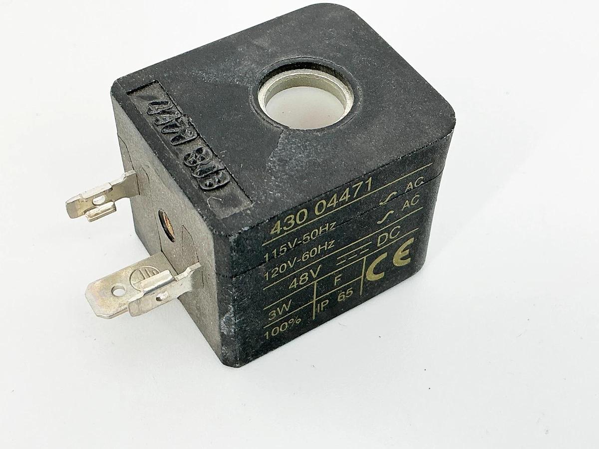 New Asco 430-04471 Solenoid Coil 48VDC 115/120V 50/60Hz 3W - No Box