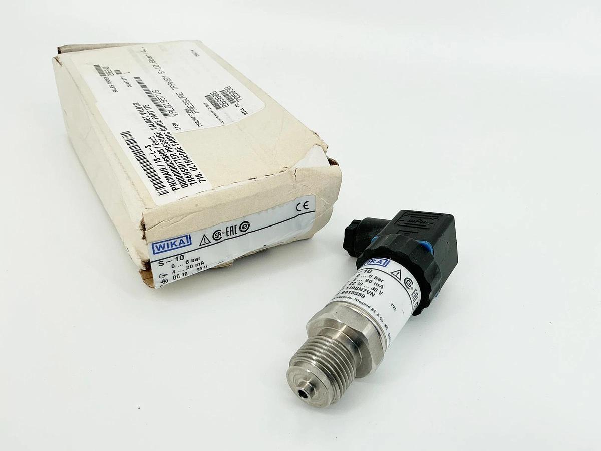 New Wika 9013539 S-10 Pressure Transmitter 0-60Bar 4-20mA 10-30V