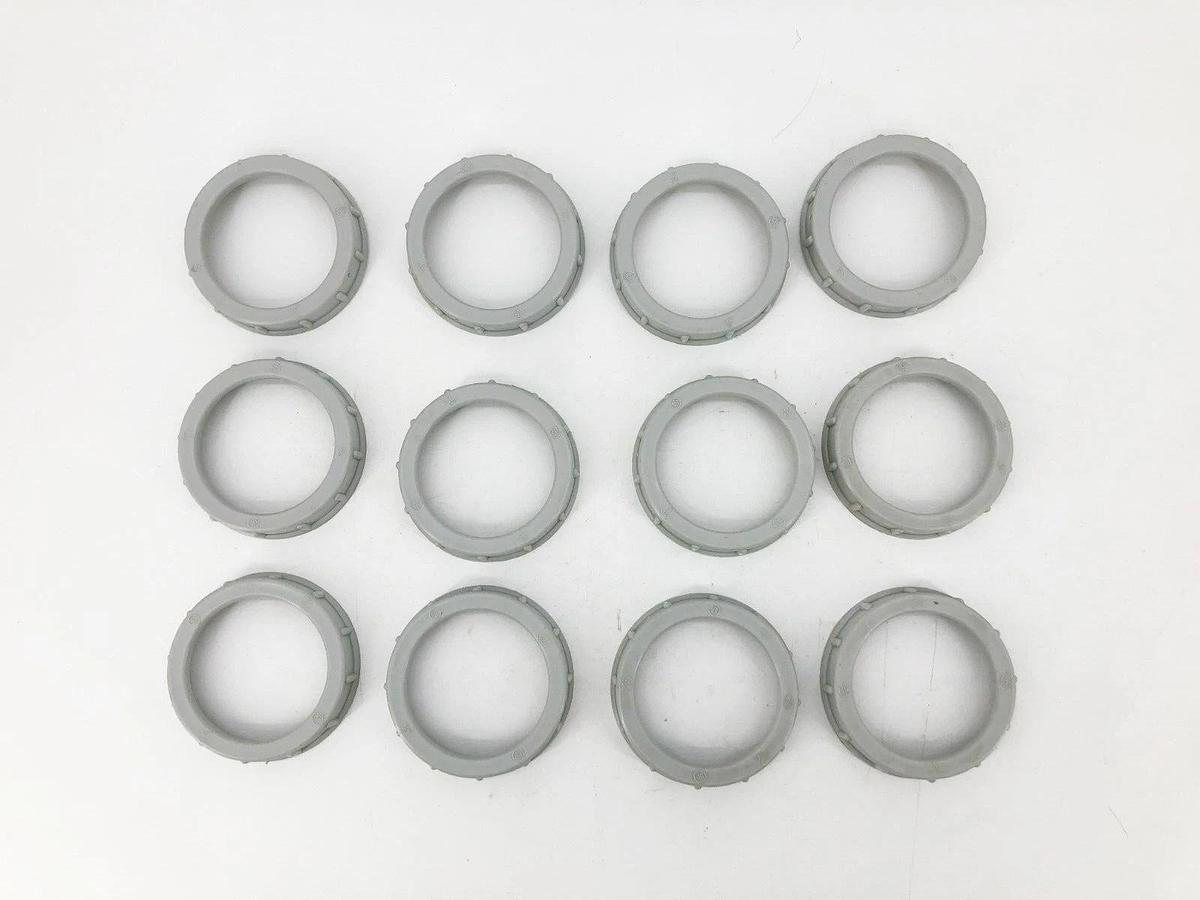 Lot of 12 New Hubbell 1408 Insulating Bushings 2" Flame Retardant Polypropylene