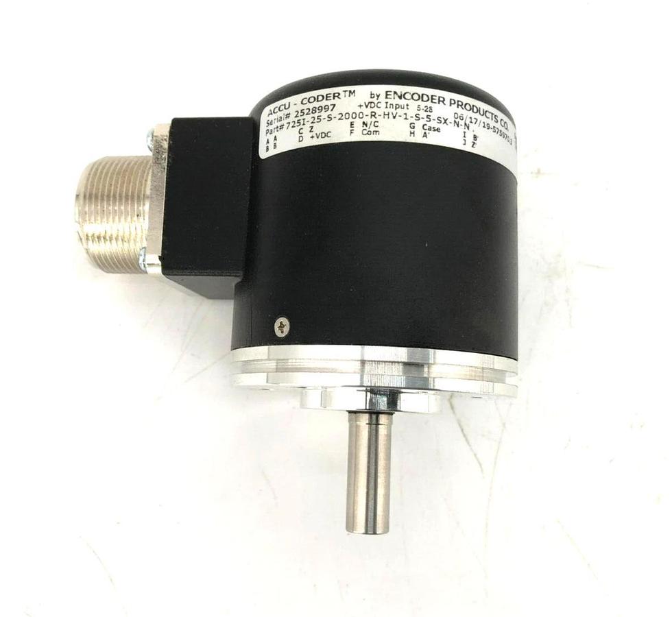 New Encoder Products 725I-25-S-2000-R-HV-1-S-5-SX-N-N Incremental Shaft Encoder