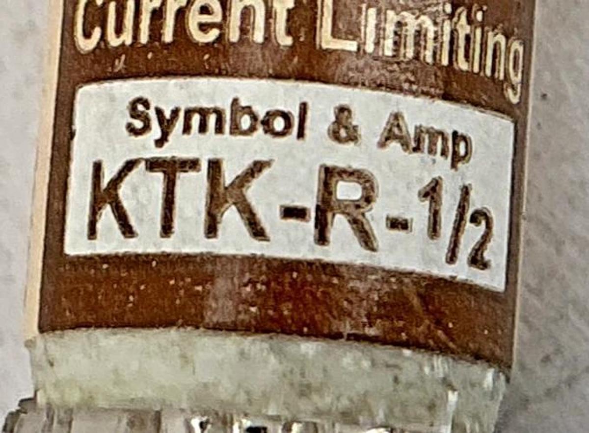 New Bussmann KTK-R-1/2 Limitron Class CC Fuse 1/2A 600V Box of 10
