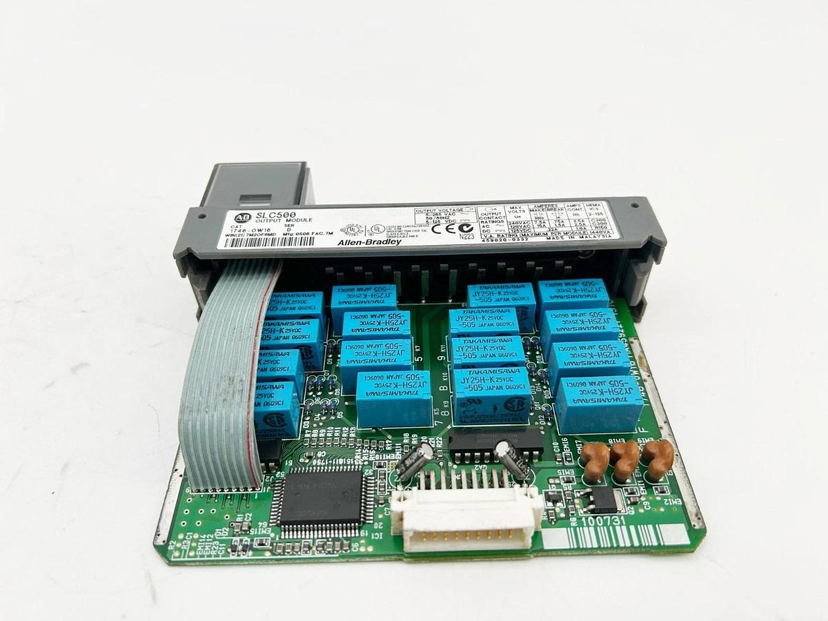 Used Allen Bradley 1746-OW16 SLC 500 Output Module Relay 16 Point 250V