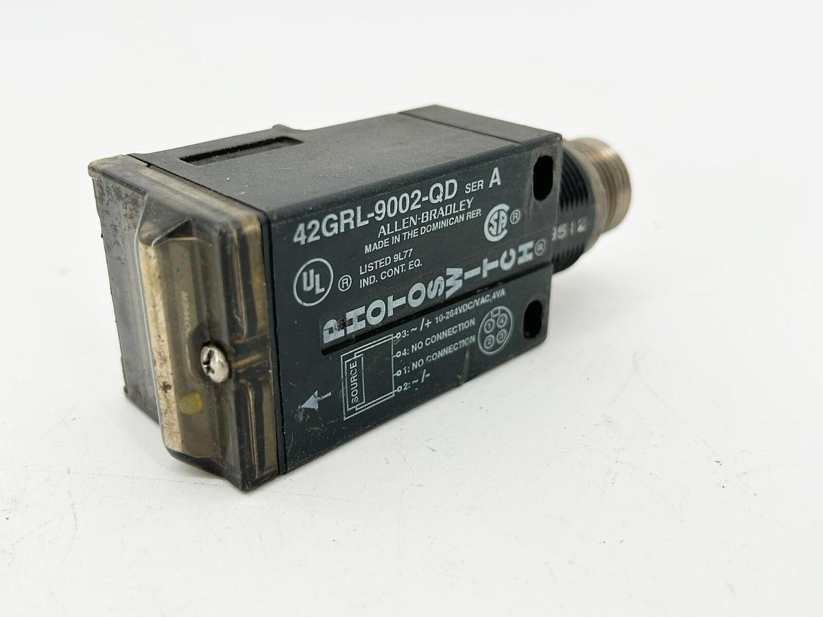Used Allen Bradley 42GRL-9002-QD Photoelectric Sensor 4Pin SR Transmitted Beam Sorce