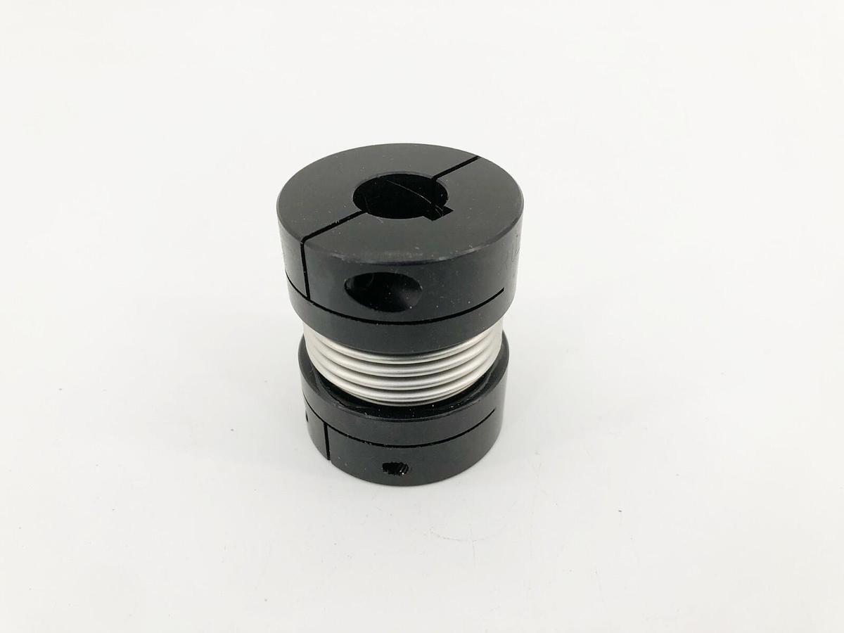 New Ruland BCK26-10-6-A Bellows Coupling Clamp 5/8 X 3/8 Bores 1-5/8 OD