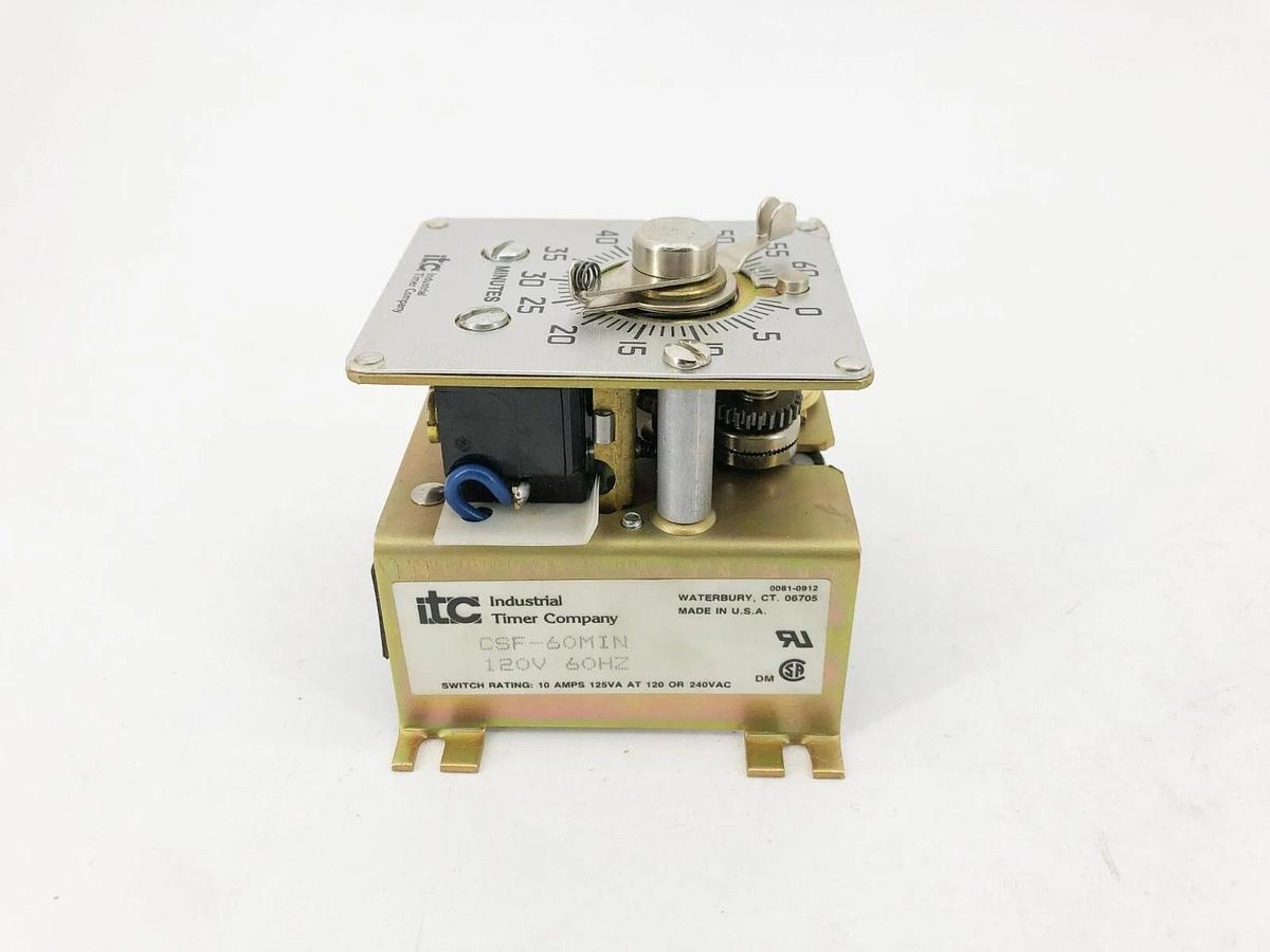 New Industrial Timer CSF-60MIN Motor Timer 120V 60Hz 60 Minute
