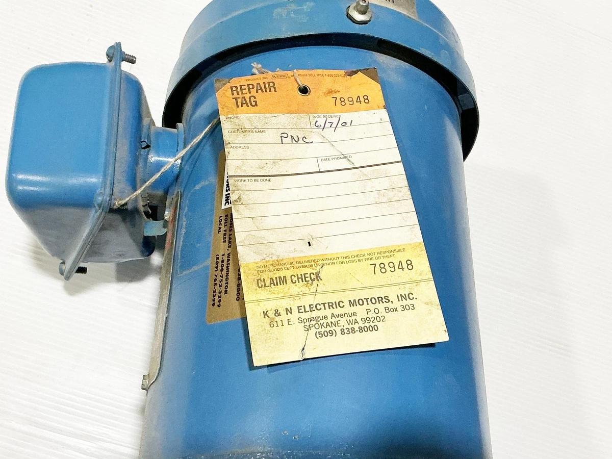 Used Reliance B78C4198M-ZQ Electric Motor 2HP 575V 2.2A 3450RPM 3PH FC145TD Frame