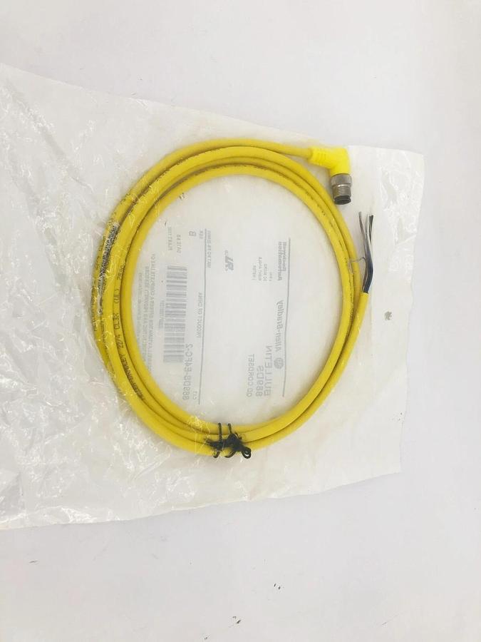 New AB Allen Bradley 889DS-E4FC-2 Ser. B QD Cordset 4 Pin Right Angle 2m