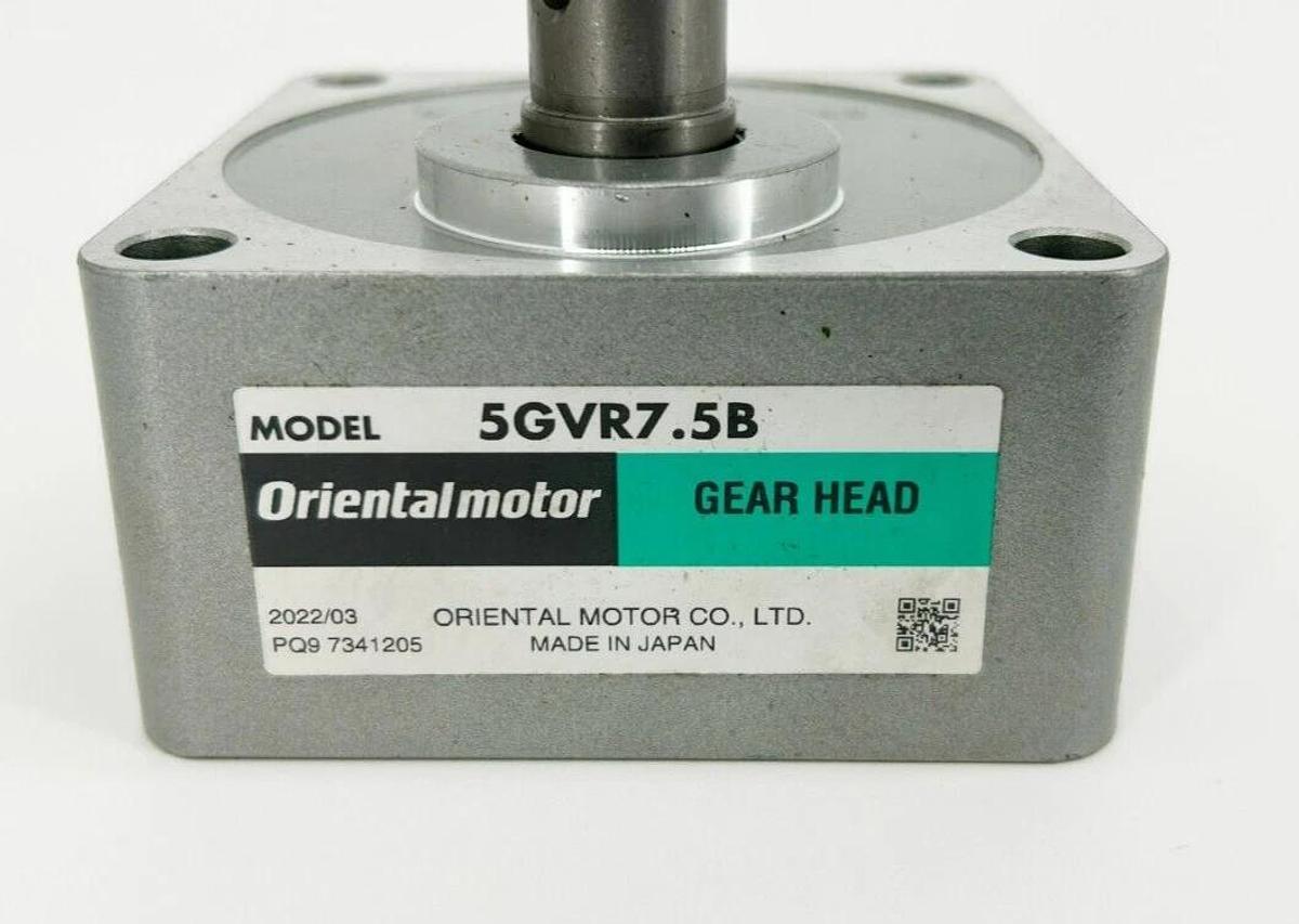 New Oriental Motor 5GVR7.5B Gearhead, 7.5 Ratio, Parallel Shaft