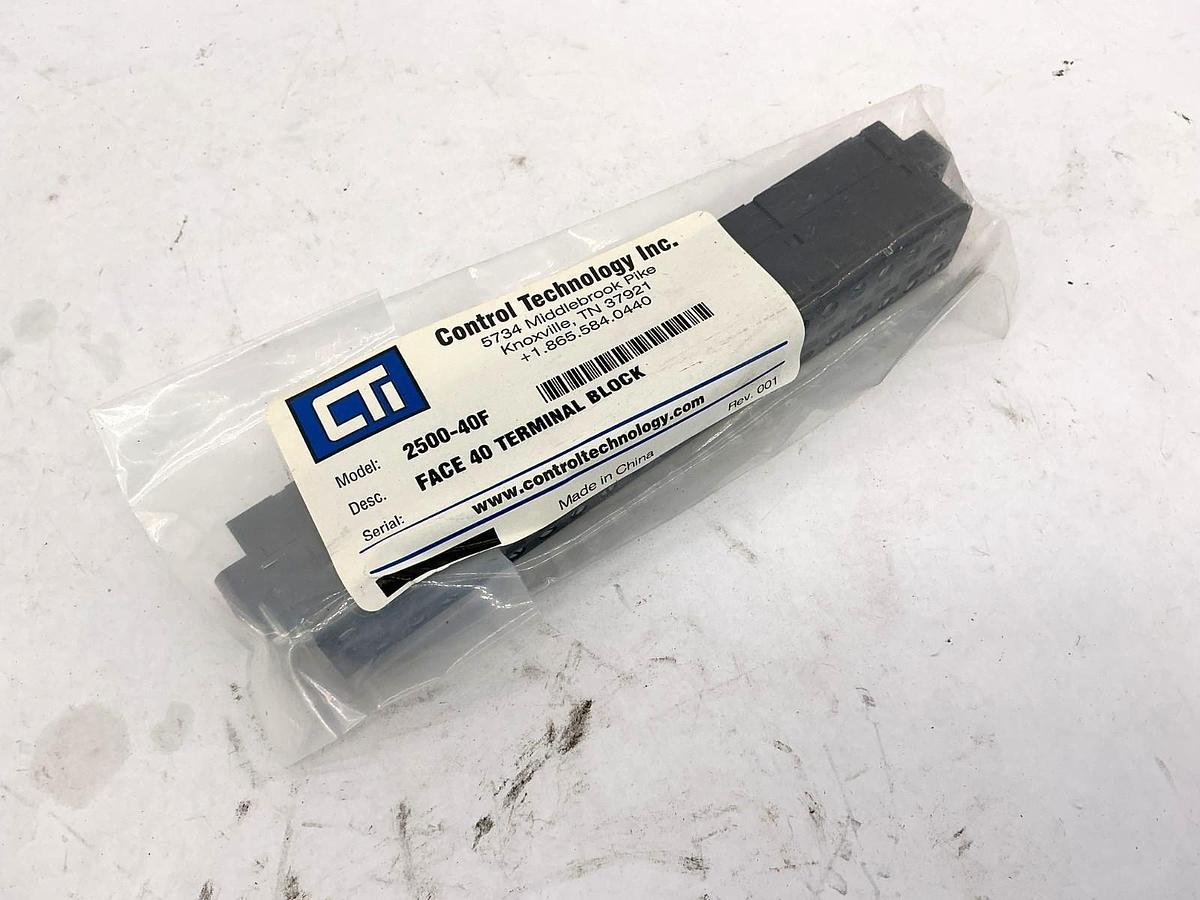 New CTI 2500-40F Face 40 Terminal Block 40-Position/Terminal Black
