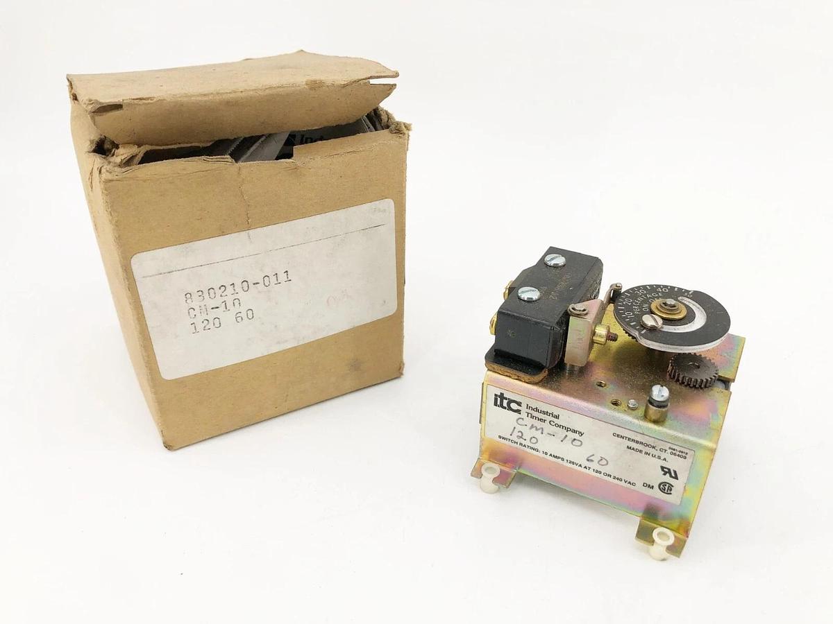New Industrial Timer Company CM-10 Timer 0 s 3 h 120V 60Hz 830210-011