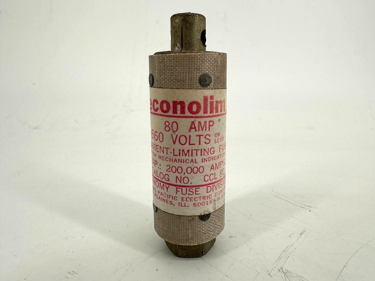 Used Econolim CCL-80 Current-Limit Fuse with Mechanical Indicator 80A 660V