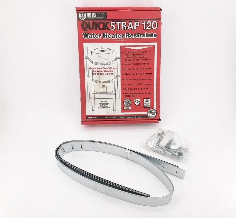 New Holdrite Quick Strap QS120 Water Heater Restraining Strap