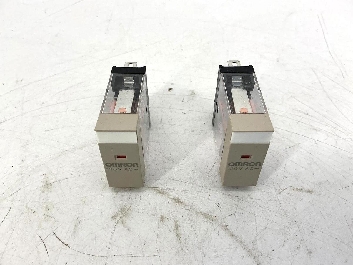 Lot of 2 New OMRON G2R-1-S AC120(S) Relay 1-Pole 5Pin 10A 120VAC Coil G2R-1-S(S)